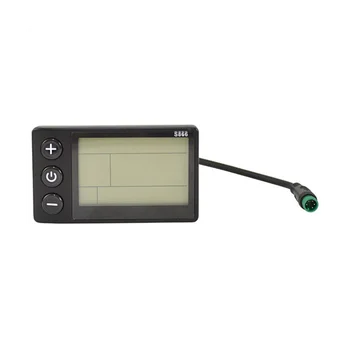 ЖК-дисплей для электровелосипеда S866, Панель управления счетчиком для электровелосипедов, скутера с водонепроницаемой вилкой