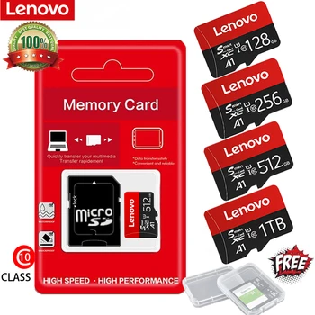 Lenovo Original 1TB Micro SD Card Ultra Memory Card TF/SD 128 ГБ 256 ГБ 512 ГБ Mini TF Memory Flash Карты Class10 Для Камеры/Телефона