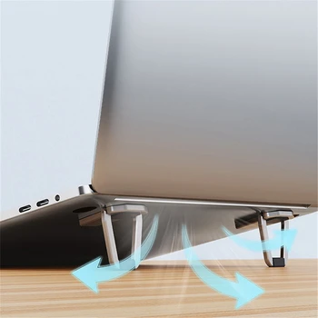 Подставка для ноутбука Из алюминиевого сплава Настольный Невидимый Повышающий Кронштейн Опорное крепление Охлаждающий держатель