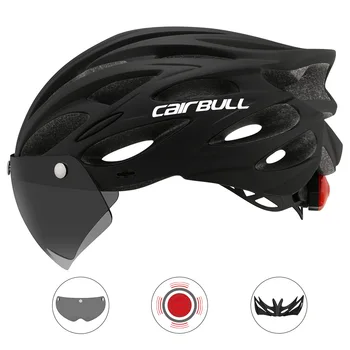 CAIRBULL Сверхлегкий Велосипедный шлем Mtb Задний фонарь для велосипеда Горной дороги, Велосипедный шлем с очками, Гоночный Скоростной Мужской Женский шлем