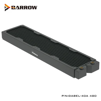 Медный радиатор Barrow 120mmx4 толщиной 40 мм, G1/ 4 * 2 480 мм, подходящий радиатор компьютерного вентилятора серии 12 см, Dabel-40a 480
