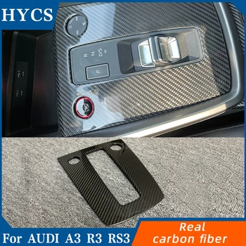 Аксессуары для интерьера автомобиля, крышка центральной консоли из углеродного волокна и крышка розетки кондиционера для Audi A3 S3 RS3