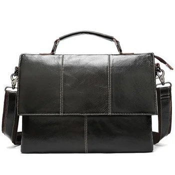 мужской портфель, сумка, мужская сумка для ноутбука из натуральной кожи, деловая сумка для документооборота, портативная сумка для ноутбука