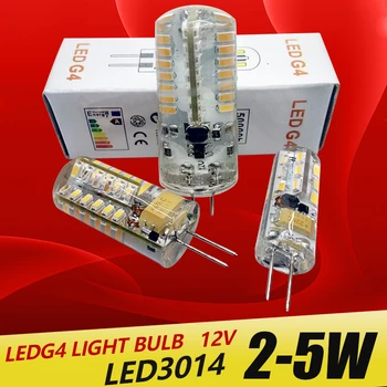 Мини G4 Светодиодная Лампа 3014 Светодиодная Лампа 3 Вт 5 Вт AC DC 12 В LED G4 SMD Light 360 Угол Луча Люстры Заменяют Галогенные Лампы G4