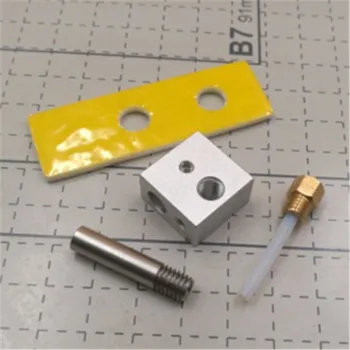 CTC MK8 ЭКСТРУДЕР hotend kit 0,45 мм маркированная насадка ptfe горловина трубки керамический блок для 3D принтера CTC BIZER REPLICATOR