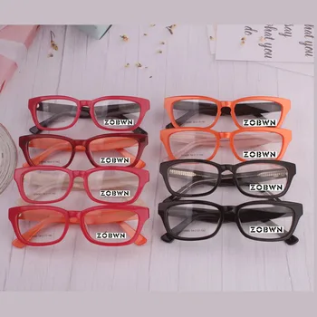 Оптовые готовые оптические оправы из ацетата от производителя glasses women очки для зрения прозрачные линзы в форме бабочки gafas red