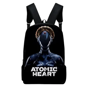Игровой Рюкзак Atomic Heart Школьная сумка Для Взрослых Детские Сумки Рюкзак Унисекс 2023 Повседневный Стиль Рюкзак Сумки Harajuku