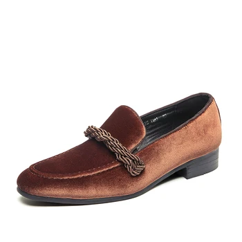 Весенне-голубая мужская замшевая обувь, Брендовая дизайнерская деловая кожаная обувь, официальная мужская обувь, модная повседневная обувь для мужчин