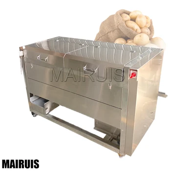 220 В Стиральная машина для фруктов и овощей Коммерческая машина для мытья корнеплодов