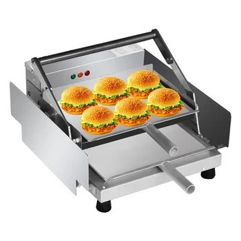 Машина для выпечки Бургеров Коммерческая Электрическая Печь для выпечки Гамбургеров Гриль для Хлеба Алюминиевый Двухслойный Тостер для выпечки булочек