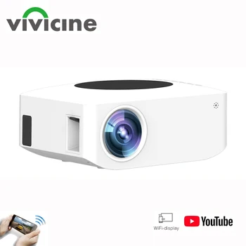 Vivicine V2 Питьевой Умный WIFI светодиодный мини-проектор, Синхронизация со смартфоном, Совместимый с Yotube Projetor Beamer