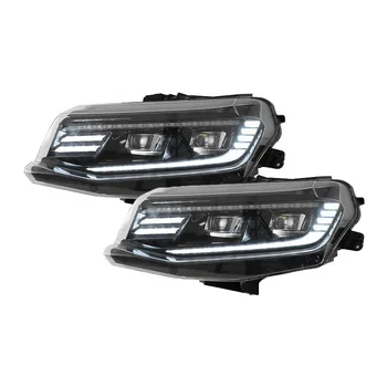 YH оптовая продажа, головной светильник, полностью светодиодные фары для Chevrolet Camaro шестого поколения 2016-2018, головной светильник