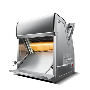 Коммерческая электрическая машина для нарезки тостового хлеба, машина для нарезки хлеба из нержавеющей стали