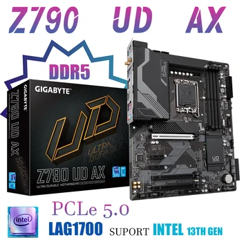 ГИГАБАЙТНАЯ материнская плата Z790 UD AX WIFI LGA1700 DDR5 7600 (OC) МГц Материнская плата Z790 Поддерживает Intel 12th 13th PCLe5.0 ATX RGB CrossFire