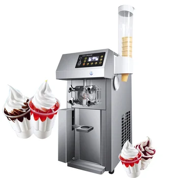 Машина для приготовления мороженого, Йогуртница, машина для приготовления мороженого с одним вкусом, коммерческая машина для производства мороженого из нержавеющей стали