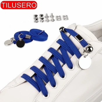 Новые 17 цветов TILUSERO, шнурки без завязок, Эластичная пряжка, Модная система быстрой шнуровки обуви, шнурки для обуви