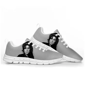 Певица Эми Уайнхаус/ Модная спортивная обувь для мужчин и женщин, Детские кроссовки для подростков, Повседневная высококачественная парная обувь на заказ