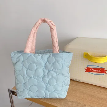 Милые Женские мини-сумки-тоут на плечо с цветами в стиле ретро, Женская маленькая хозяйственная сумка ярких цветов для милых девочек, сумка-бенто, кошелек, сумки