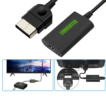 Для ретро-игрового плеера X-BOX, HDMI-совместимый конвертер, Видео-аудио адаптер, кабель-конвертер для HDTV-совместимого проекторного монитора