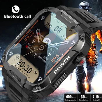 Новые Смарт-часы с Bluetooth-вызовом Для мужчин IP68 5ATM, водонепроницаемые, для занятий спортом на открытом воздухе, фитнес-трекер, монитор здоровья, Умные часы для Android IOS