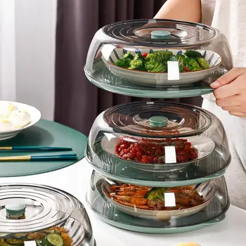 Прозрачная изоляционная крышка для посуды Многослойный консервант для овощей Крышка для домашнего использования Кухонная тарелка для сохранения свежести Крышка для чаши