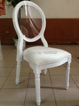 Свадебный стул из прозрачного дерева с кристальной спинкой LQ-L5881