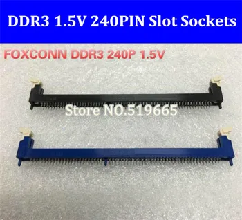 оптовая продажа, разъемы Foxconn DDR3 1.5V, настольный слот для памяти, розетки 240PIN Nodel