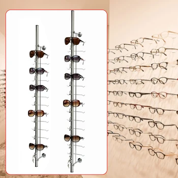 10 шт. Новые Алюминиевые Запирающиеся Солнцезащитные очки, Стержень для отображения очков