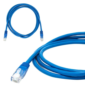 Синий кабель Ethernet 1 М 2 М 5 М 10 М Кабель CAT-5 RJ45 Стандартный патч LAN кабель Маршрутизатор Компьютер Удлинитель Кабельный разъем