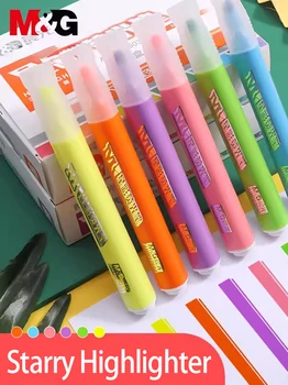 Маркер для студентов с цветной маркировкой, ручка для нумерации заметок, флуоресцентный маркер, маркировочная книга для заметок, Большая емкость