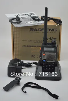 Baofeng UV-5RD 136-174 МГц (RX/TX) и UHF400-520 МГц (TX/RX) Двухдиапазонный 5 Вт/1 Вт 128 канальный FM 65-108 МГц с бесплатным наушником двухстороннего радиовещания
