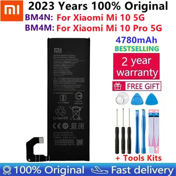 Оригинальный Сменный Аккумулятор BM4M BM4N Для Xiaomi Mi 10 Pro 5G Xiaomi 10Pro Mi10 5G Оригинальные Аккумуляторы Bateria для телефона + Подарочные Инструменты