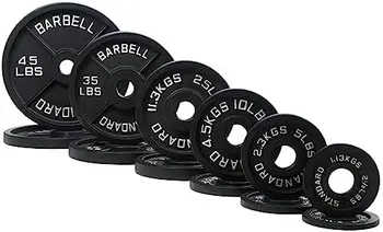 Железные 2-дюймовые пластины Утяжелители для силовых тренировок, набор весом 245 фунтов или 280 фунтов, несколько упаковок