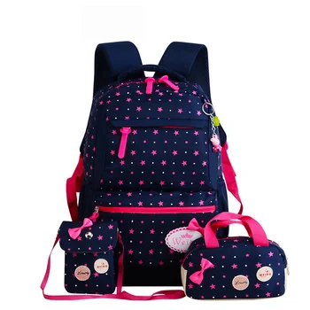 Легкие водонепроницаемые школьные сумки для девочек-подростков, детские школьные рюкзаки со звездным принтом, детская ортопедическая школьная сумка bolsa