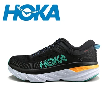 HOKA Bondi 7 Кроссовки Для бега Мужские Уличные дорожные Кроссовки для бега, Амортизирующая эластичность, Марафонская обувь, Теннисные кроссовки для треккинга