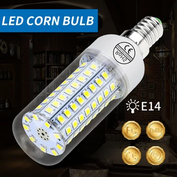 E27 Светодиодная Лампа Corn Light 5 Вт 10 Вт 15 Вт 20 Вт E14 Светодиодная Лампа SMD 2835 Для Домашнего Украшения Светодиодной Люстры Холодного Теплого Белого Освещения Lampad