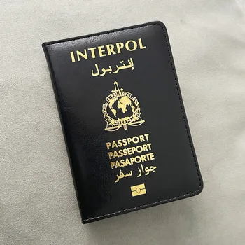 Международная организация уголовной полиции Обложка для паспорта Значок Интерпола для документов Полиция Интерпол