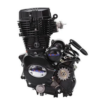 Двигатель SYMCOT воздушного охлаждения для двухколесного мотоцикла 150cc 200cc 250cc, черный 4-тактный ДВИГАТЕЛЬ CG