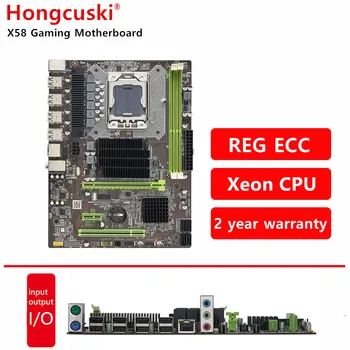Материнская плата X58 LGA 1366 ECC REG LGA1366 Поддерживает Xeon L5630 X5650 i7 930 с шестиядерным процессором серии Spell DDR3 4 ГБ 8 ГБ 16 ГБ USB2.0