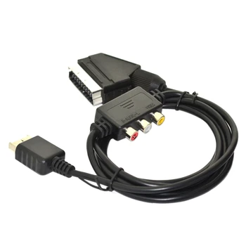 10 шт. для playstaion 2 для консоли PS2 ТВ-кабель шнур Scart Кабель с адаптером AV Box