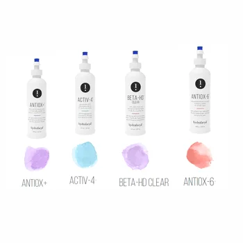 ANTIOX-6 Activ-4 Hydra Edge System Набор для ухода за кожей с гиалуроновой кислотой, Антиоксидантный Элитный бета-раствор HD, прозрачный Очищающий раствор