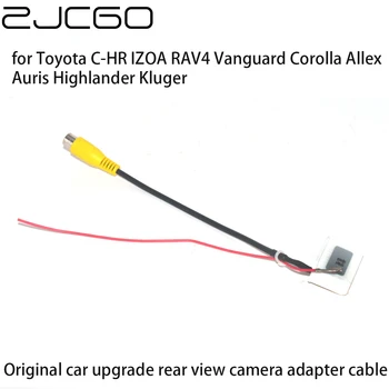 Автомобильный Адаптер для Камеры заднего вида с обратной парковкой RCA Кабель для Toyota C-HR IZOA RAV4 Vanguard Corolla Allex Auris Highlander