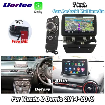 Для Mazda 2 Demio 2014-2019 Автомобильные Аксессуары Android Мультимедийный плеер GPS Навигационная система Радио HD Экран стерео Головное устройство