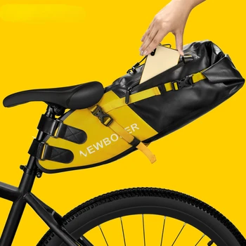 Велосипедная сумка Водонепроницаемая 13л Большой Емкости Велосипедная Седельная сумка Велосипедная Складная Задняя сумка MTB Дорожный Багажник Велосипедная Упаковка велосипедная корзина