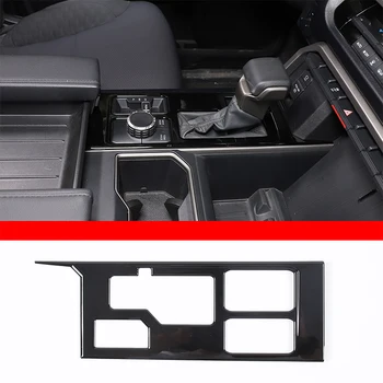 Для Toyota Tundra 2222-23 Автомобильная панель передач Декоративная рамка Наклейка ABS Пианино Черный для Sequoia 22-23 Аксессуары для защиты передач