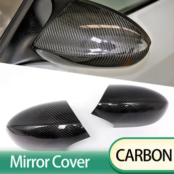 Отличное Боковое Крыло, Модифицированная Крышка зеркала заднего вида из Настоящего Углеродного волокна, Колпачки для BMW E82 1M E90 E92 E93 M3 2008-2013