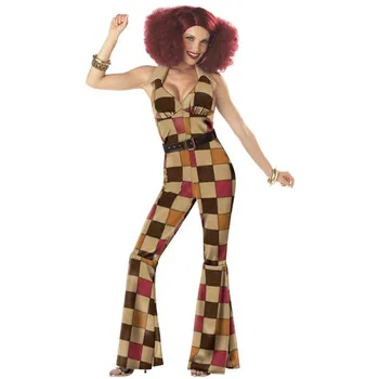 Ретро Косплей костюм хиппи для женской вечеринки Пурим 60-х 70-х годов Peace Love Сценическая одежда хиппи Нарядное вечернее платье на Хэллоуин