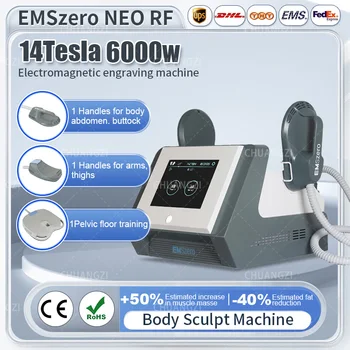 6000 Вт 14 Тесла Emszero Neo портативный обезжириватель для стимуляции мышц для похудения Hi Emt
