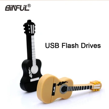 гитарные USB-флешки 4 ГБ 8 ГБ 16 ГБ 32 ГБ 64 ГБ музыкальный флеш-накопитель thumb pendrive USB 2,0 u-диск usb creativo memory stick
