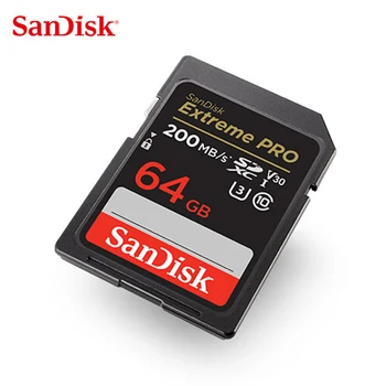 SanDisk Extreme PRO 200 МБ/с. SD-карта 64 ГБ 128 ГБ Флэш-карта памяти 32 ГБ 256 ГБ 512 ГБ 1 ТБ 4K SDHC SDXC Full HD Видео C10 U3